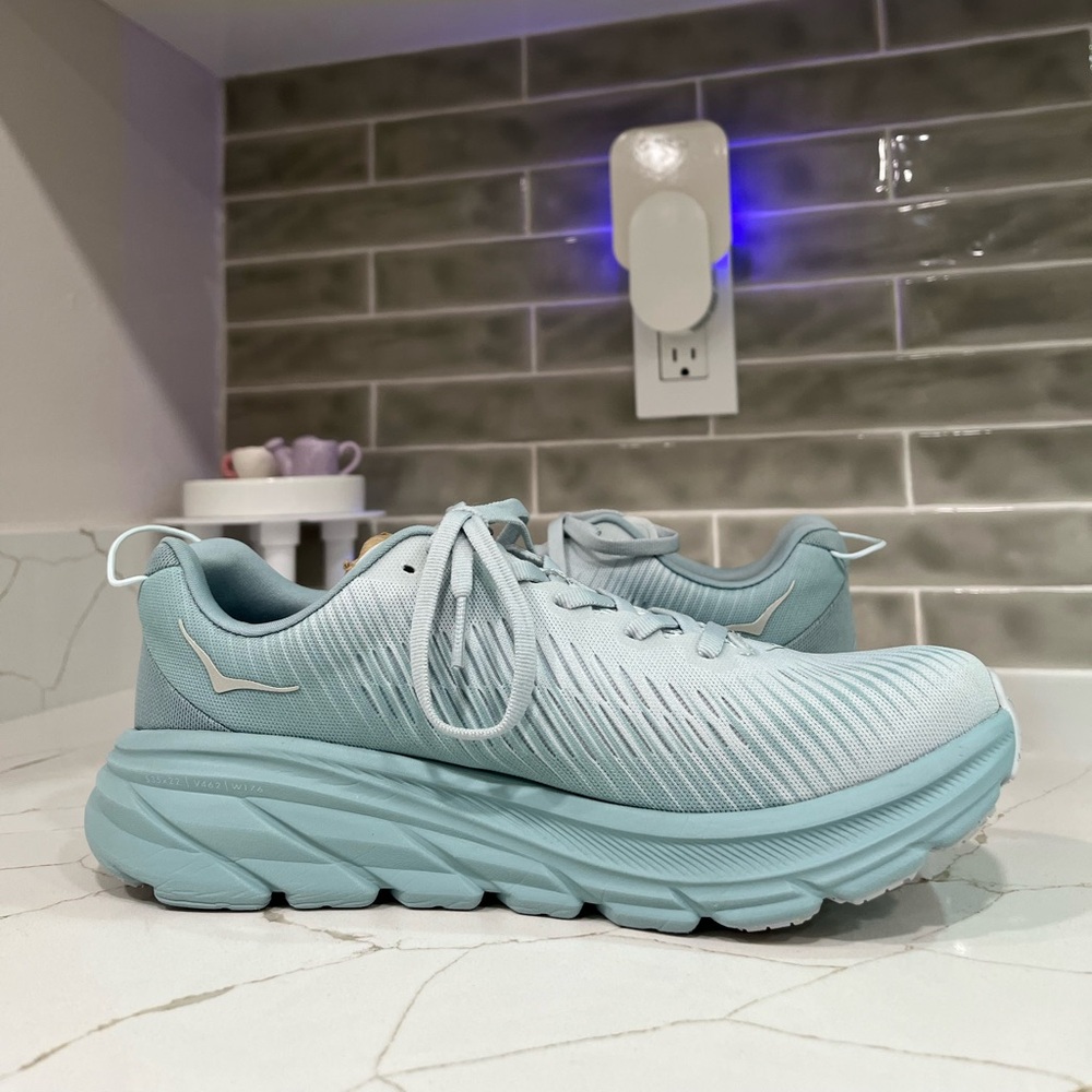 Hoka Rincon 3 Running Shoes. Women’s Size 7.5 Color Ice Flow/ Cloud Blue - Picture 5 of 9